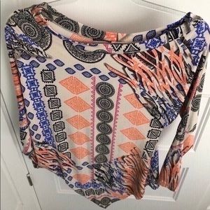 ONE SHOULDER OFF DESIGN TOP - CHANDAIL - SMALL